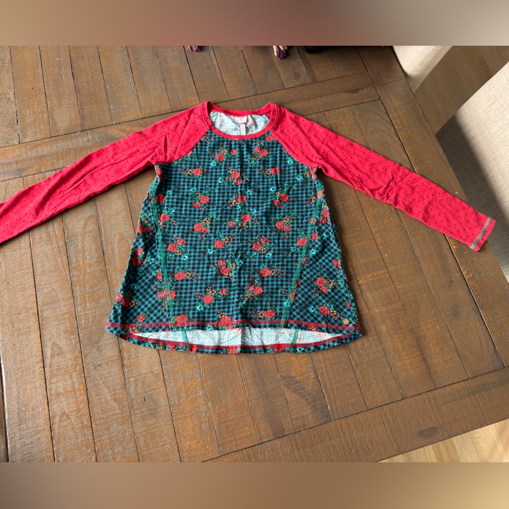 Matilda Jane Red and Green Long Sleeve Tee